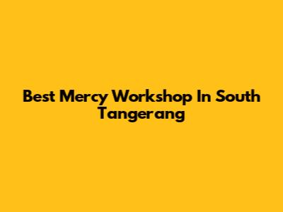Best Mercy Workshop In South Tangerang