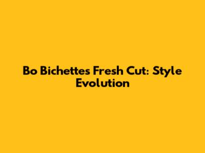 Bo Bichette's Fresh Cut: Style Evolution