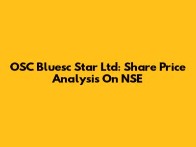 OSC Bluesc Star Ltd: Share Price Analysis On NSE